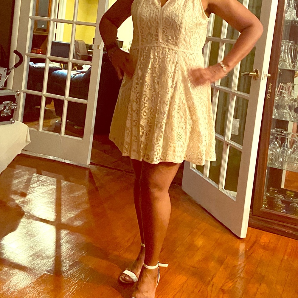 Cream Lace Dress